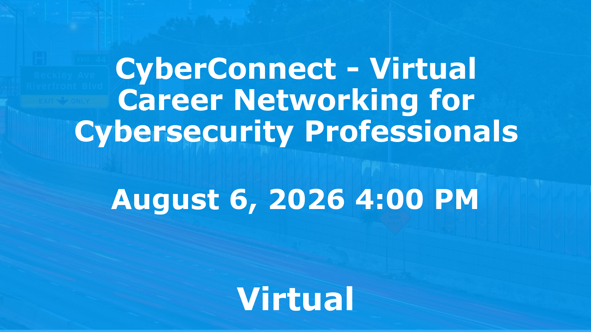 CyberConnect - Virtual Career Networking for Cybersecurity Professionals event image